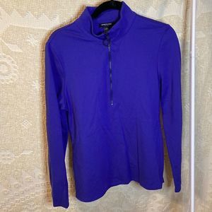 Purple Kenneth Cole Zipper Pullover Sz XL